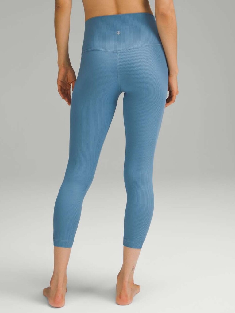 Lululemon Align Ribbed High-Rise Crop 23" Utility Blue Size 8 Like New